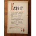 Revue Esprit Juillet-Aout 1966