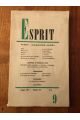 Revue Esprit Septembre 1957