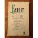 Revue Esprit Septembre 1957