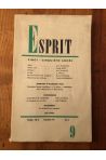 Revue Esprit Septembre 1957