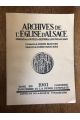 Archives de l'Eglise d'Alsace 1961