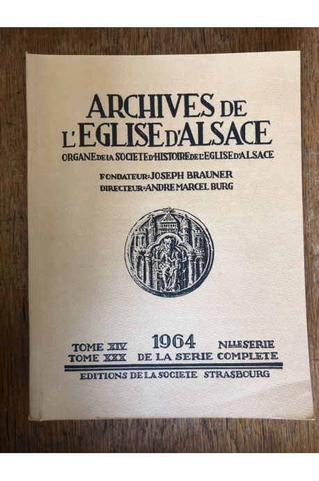 Archives de l'Eglise d'Alsace 1964