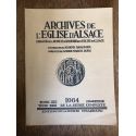 Archives de l'Eglise d'Alsace 1964