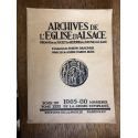 Archives de l'Eglise d'Alsace 1965-66