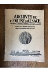 Archives de l'Eglise d'Alsace 1958