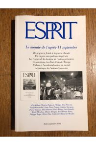 Revue Esprit Aout-Septembre 2002, Le monde de l'après-11 septembre