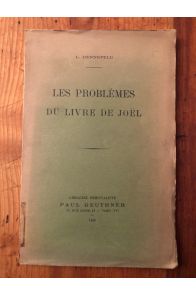 Les problèmes du livre de Joël