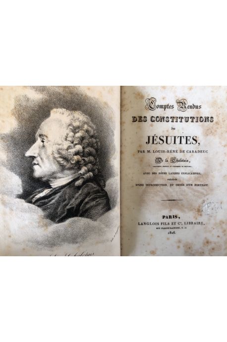 Comptes rendus des constitutions des Jésuites les 1er, 3, 4 et 5 décembre 1761
