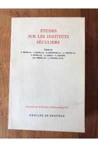 Etudes sur les instituts séculiers