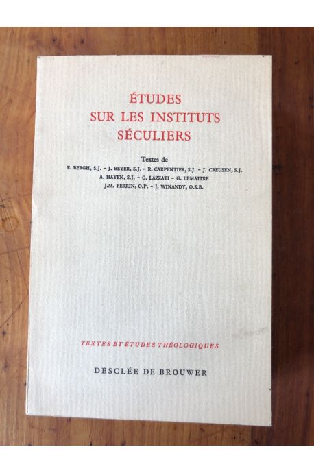 Etudes sur les instituts séculiers