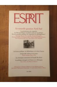 Revue Esprit Juin 2000 La nouvelle question Nord-Sud