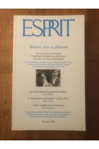 Esprit Décembre 1996 Malaise dans la filiation