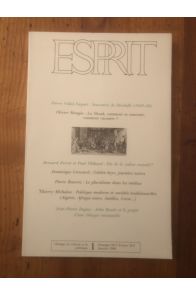 Revue Esprit Janvier 1988