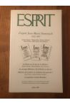 Revue Esprit Juillet 1998 L'esprit Jean-Marie Domenach 1922-1997