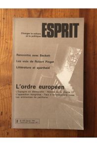 Revue Esprit Février 1983 L'ordre Européen