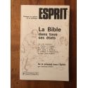 Revue Esprit Septembre 1982, La Bible dans tous ses états