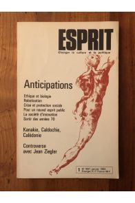 Revue Esprit Janvier 1985 Anticipations