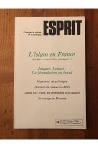 Revue Esprit Octobre 1986