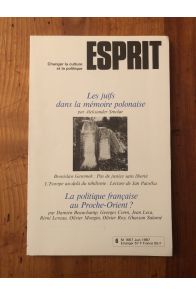 Revue Esprit Juin 1987 Les Juifs dans la mémoire polonaise