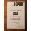 Revue Esprit Juillet 1987 Science et culture