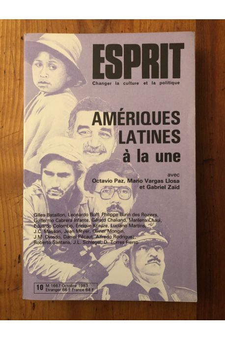 Esprit Octobre 1983 Amériques latines à la une