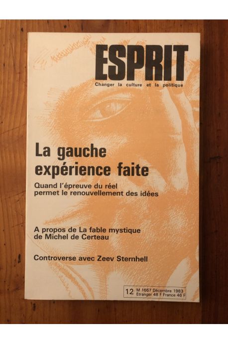 Revue Esprit Décembre 1983, La gauche expérience faite