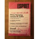 Revue Esprit Janvier 1984 Deng Xiaoping nettoie la Chine