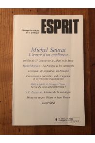 Revue Esprit Juin 1986 Michel Seurat