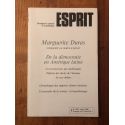 Esprit Juillet 1986 Marguerite Duras, De la démocratie en Amérique latine