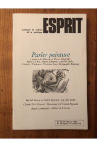 Revue Esprit Février 1986 Parler peinture