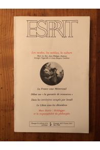 Revue Esprit Mai 1988 Les modes, les médias, la culture