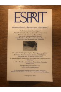 Revue Esprit Août-septembre, International : démocrates s'abstenir ?