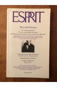 Revue Esprit Novembre 1993 Masculin/Féminin