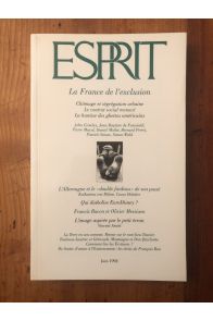 Revue Esprit Juin 1992 La France de l'exclusion