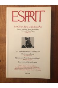 Revue Esprit Mai 1994 La Chine dans la philosophie