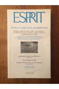 Revue Esprit Novembre 1996 Mythes et réalités de la mondialisation