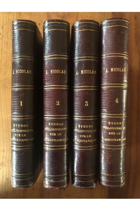 Etudes philosophiques sur le christianisme (complet en 4 volumes)