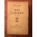 Mes cahiers Tome dixième Janvier 1913 - Juin 1914