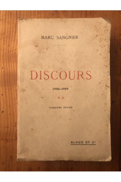 Discours 1906-1909