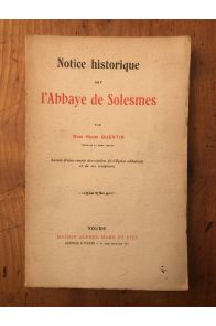 Notice historique sur l'Abbaye de Solesmes