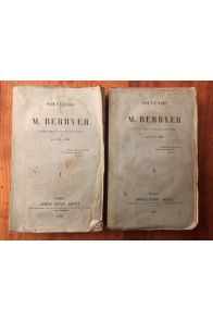 Souvenirs de M. Berryer, doyen des avocats de Paris de 1774 à 1838 (2 volumes)