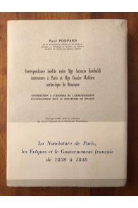 Correspondance inédite entre Mgr Antonio Garibaldi internonce à Paris et Mgr Césaire Mathieu archevêque de Besançon