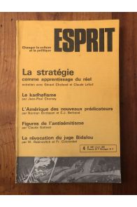 Revue Esprit Avril 1981, La stratégie comme apprentissage du réel