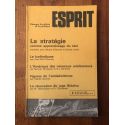 Revue Esprit Avril 1981, La stratégie comme apprentissage du réel