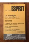 Revue Esprit Avril 1981, La stratégie comme apprentissage du réel