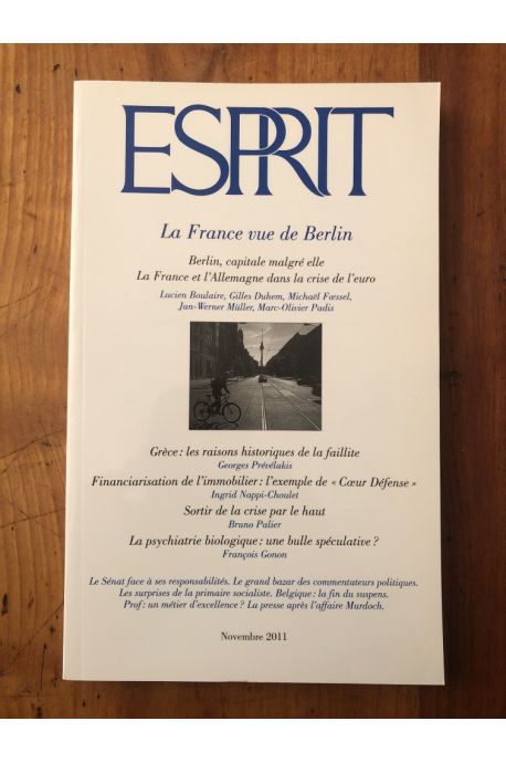 Revue Esprit, N° 379, Novembre 201 : La France vue de Berlin
