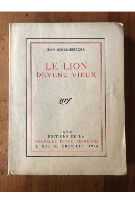 Le Lion devenu vieux, Edition Originale