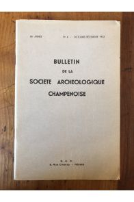 Bulletin de la société archéologique champenoise N°4 de 1972