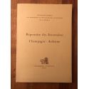 Répertoire des Inventaires: Champagne-Ardenne (Ardennes, Aube, Marne, Haute-Marne)