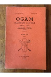 OGAM Tradition Celtique Tome XIV Fasc 6, N°84, Décembre 1962